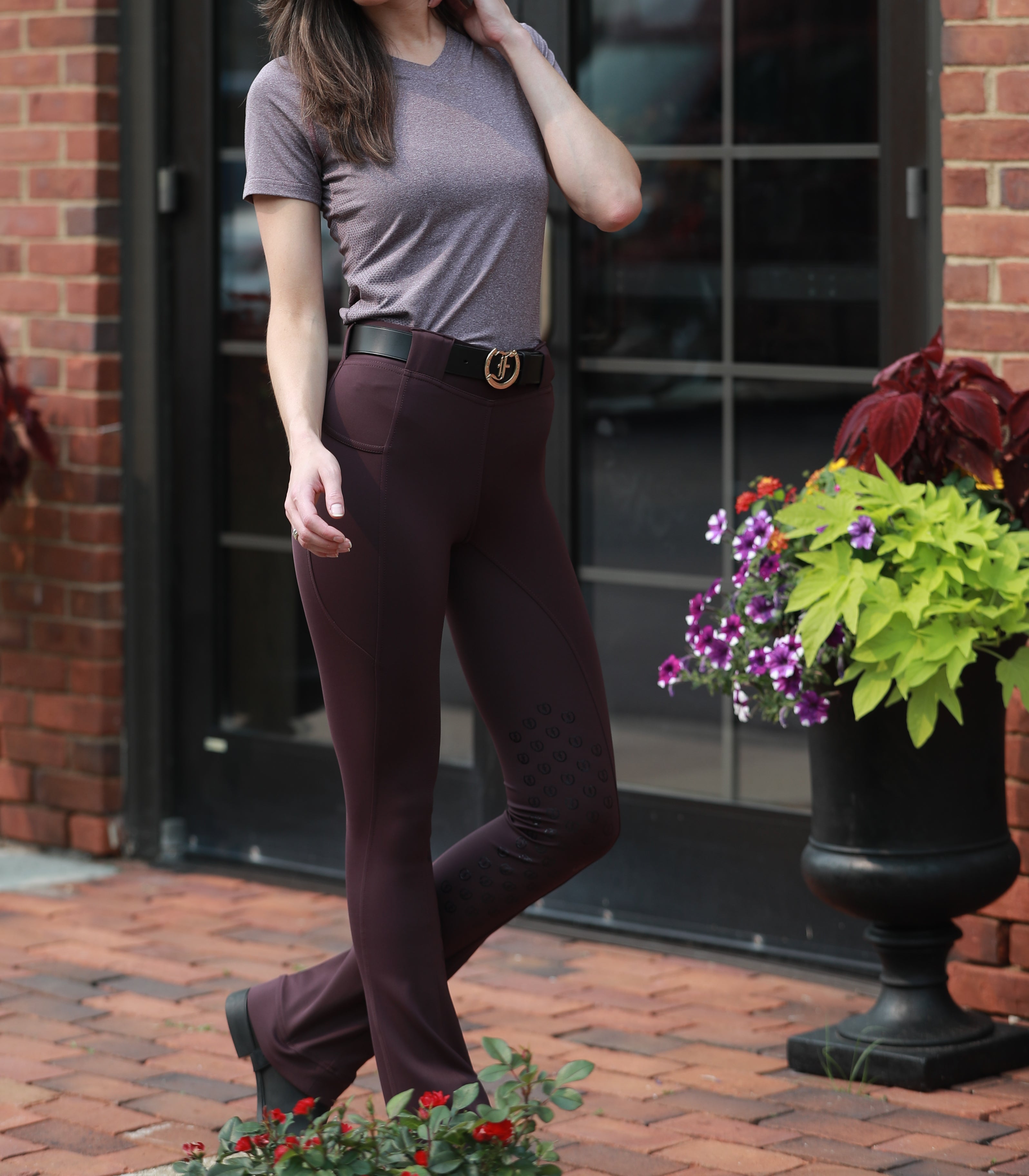 Stylish Tous les Jours Jods - Merlot by Freedman's – sleek, comfortable, and perfect for equestrian fashion.