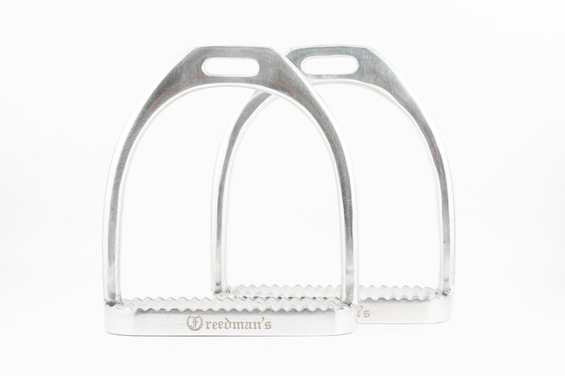 Pair of Freedman's Easy Post Ultra Light Stirrups: Designed for Comfort and Secure Footing During Riding