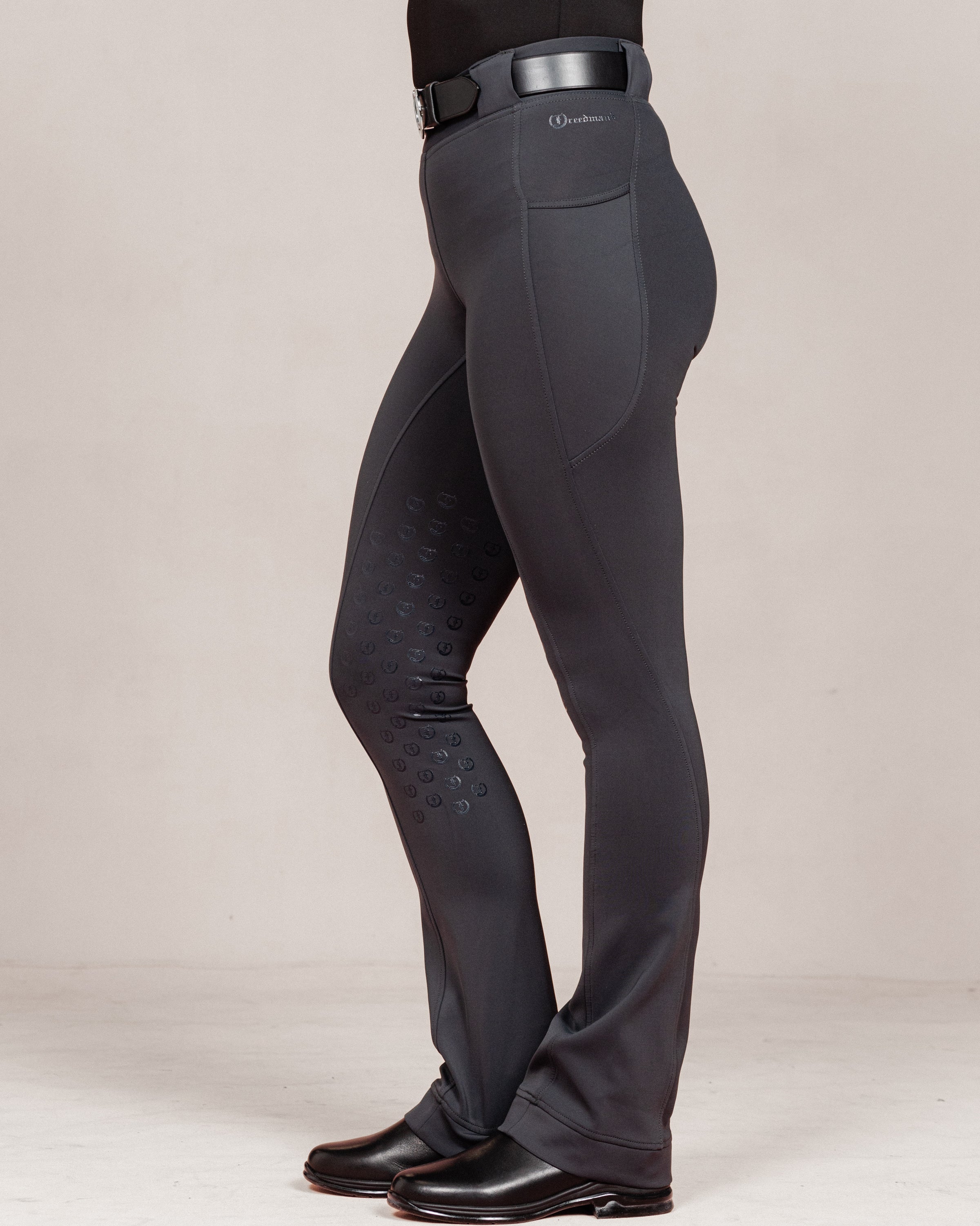 Stylish Tous les Jours Jods - Obsidian Grey by Freedman's – sleek, comfortable, and perfect for equestrian fashion.