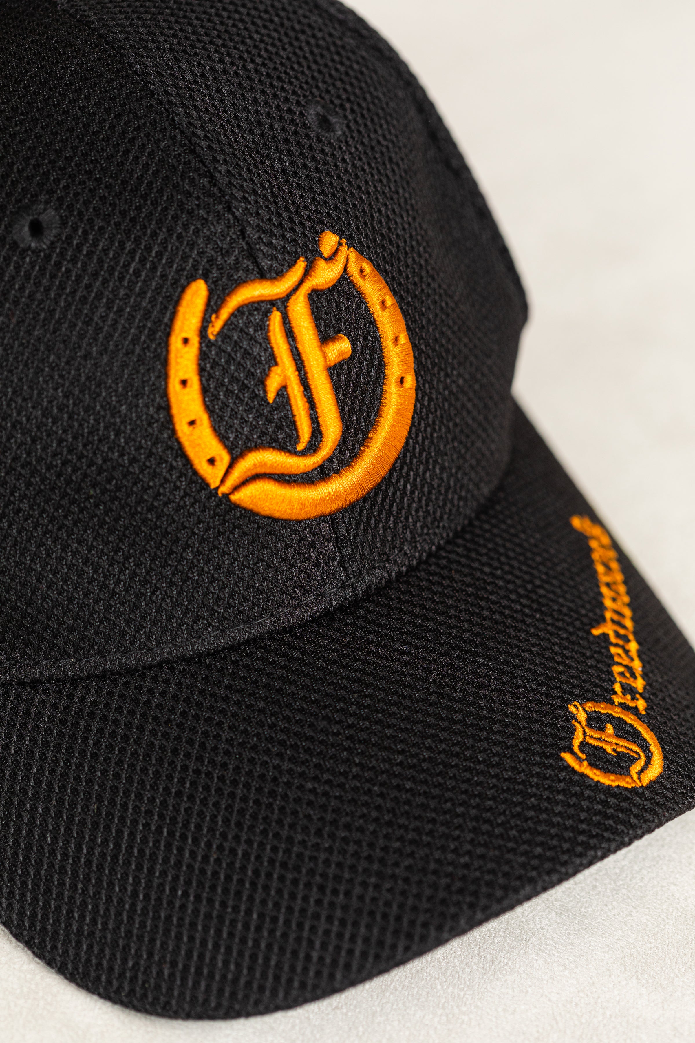 Black Mesh Ball Cap - Freedman's Lightweight Hat with Embroidered Logo and Brand Name