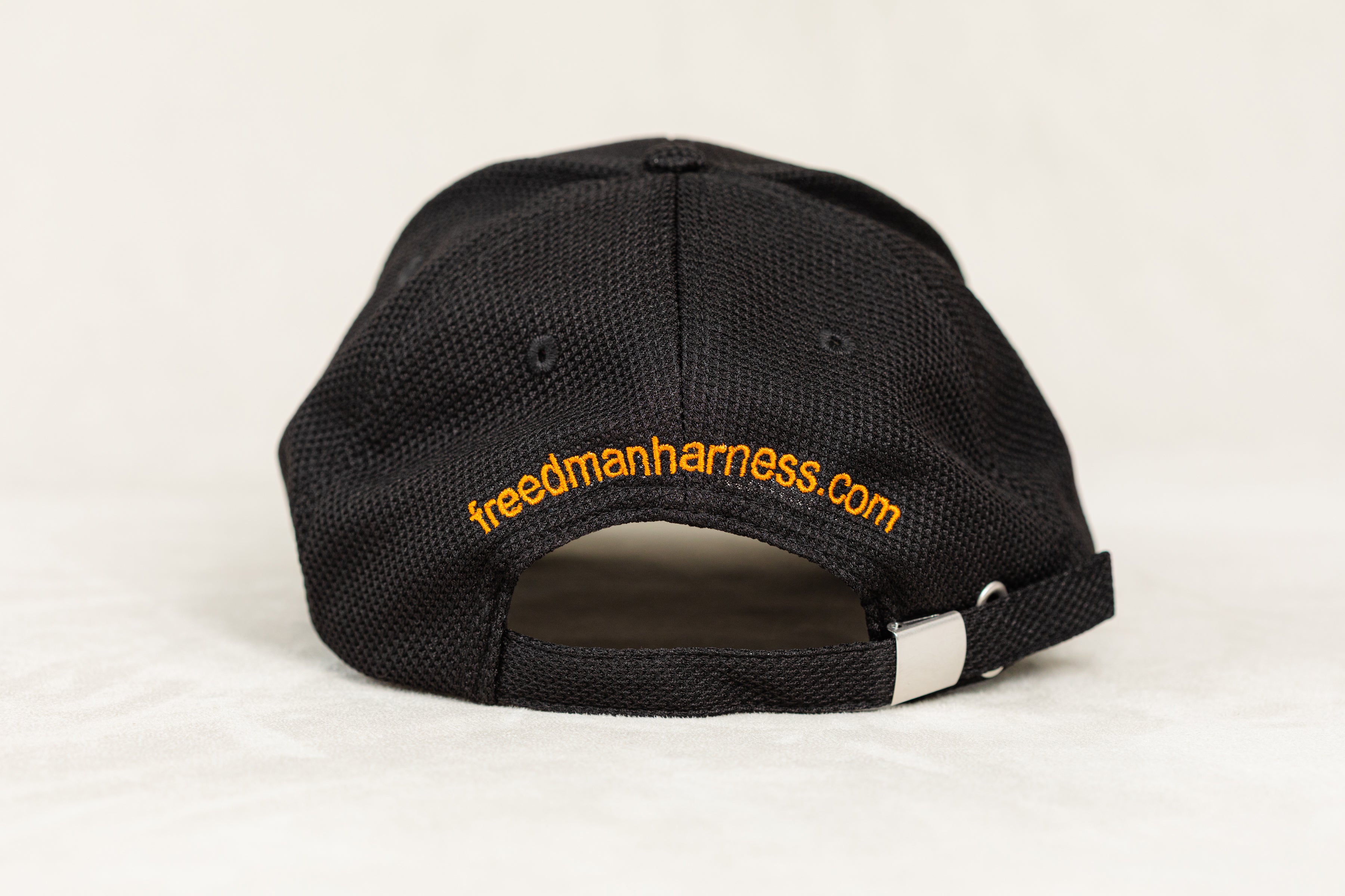 Freedman Harness Mesh Ball Cap (Back View) - Showcasing freedmanharness.com