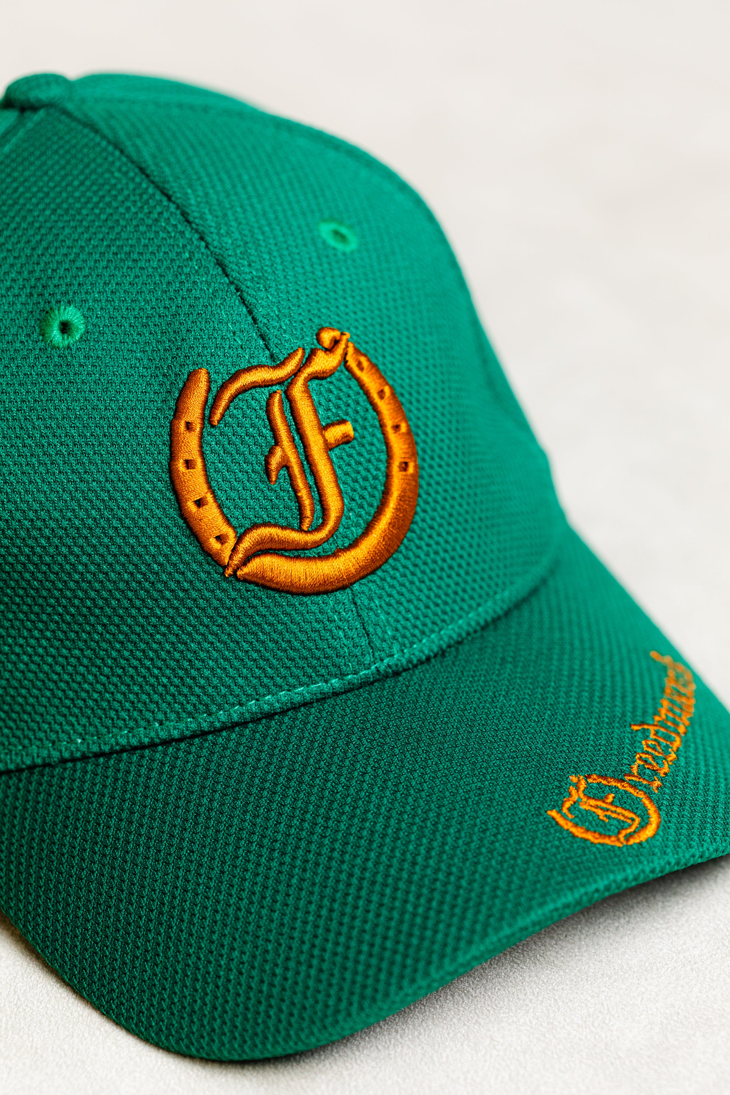 Green Mesh Ball Cap - Freedman's Lightweight Hat with Embroidered Logo and Brand Name