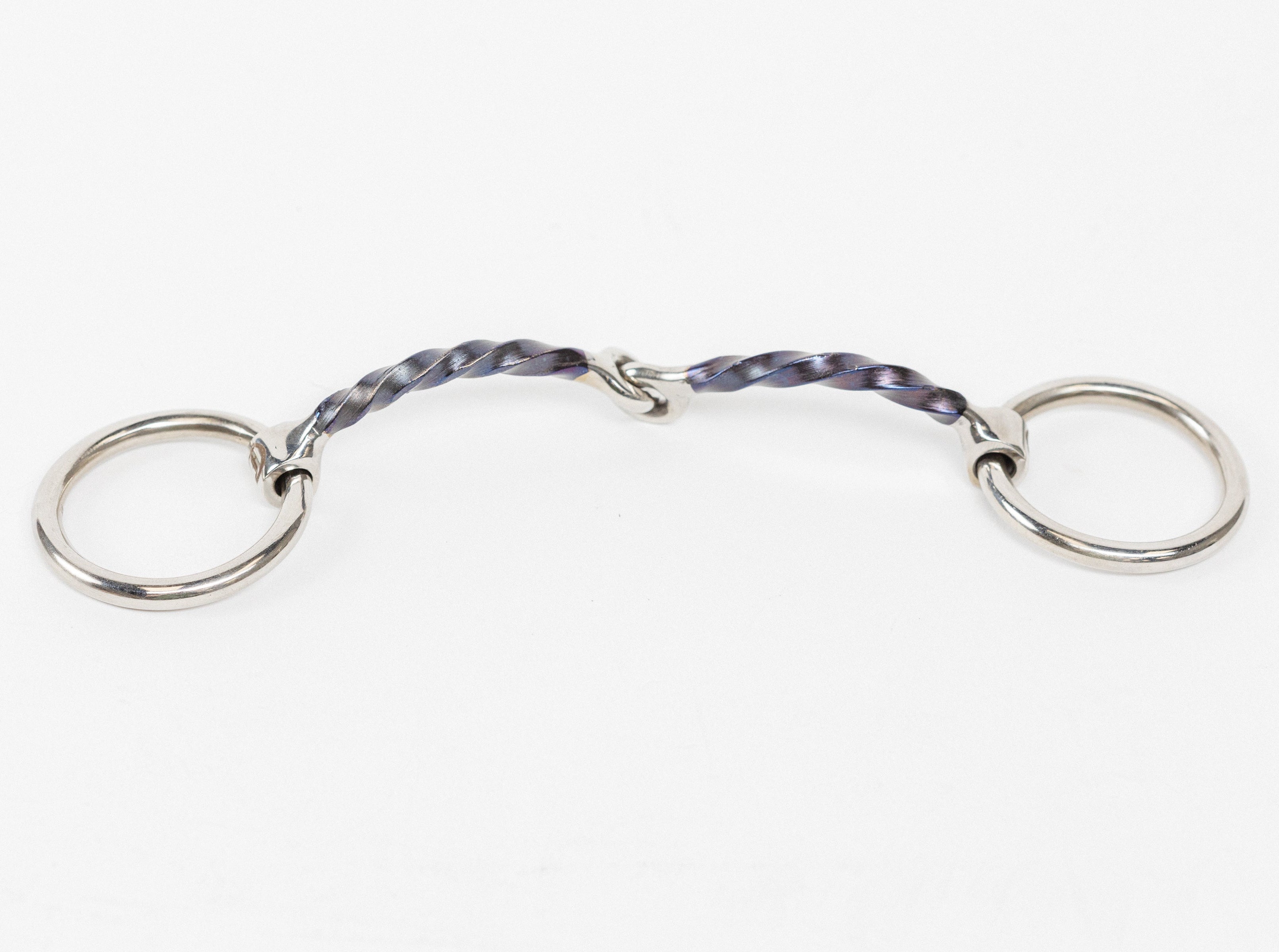 Slow Twist Mouthpiece Snaffle Bradoon Bit for Horses