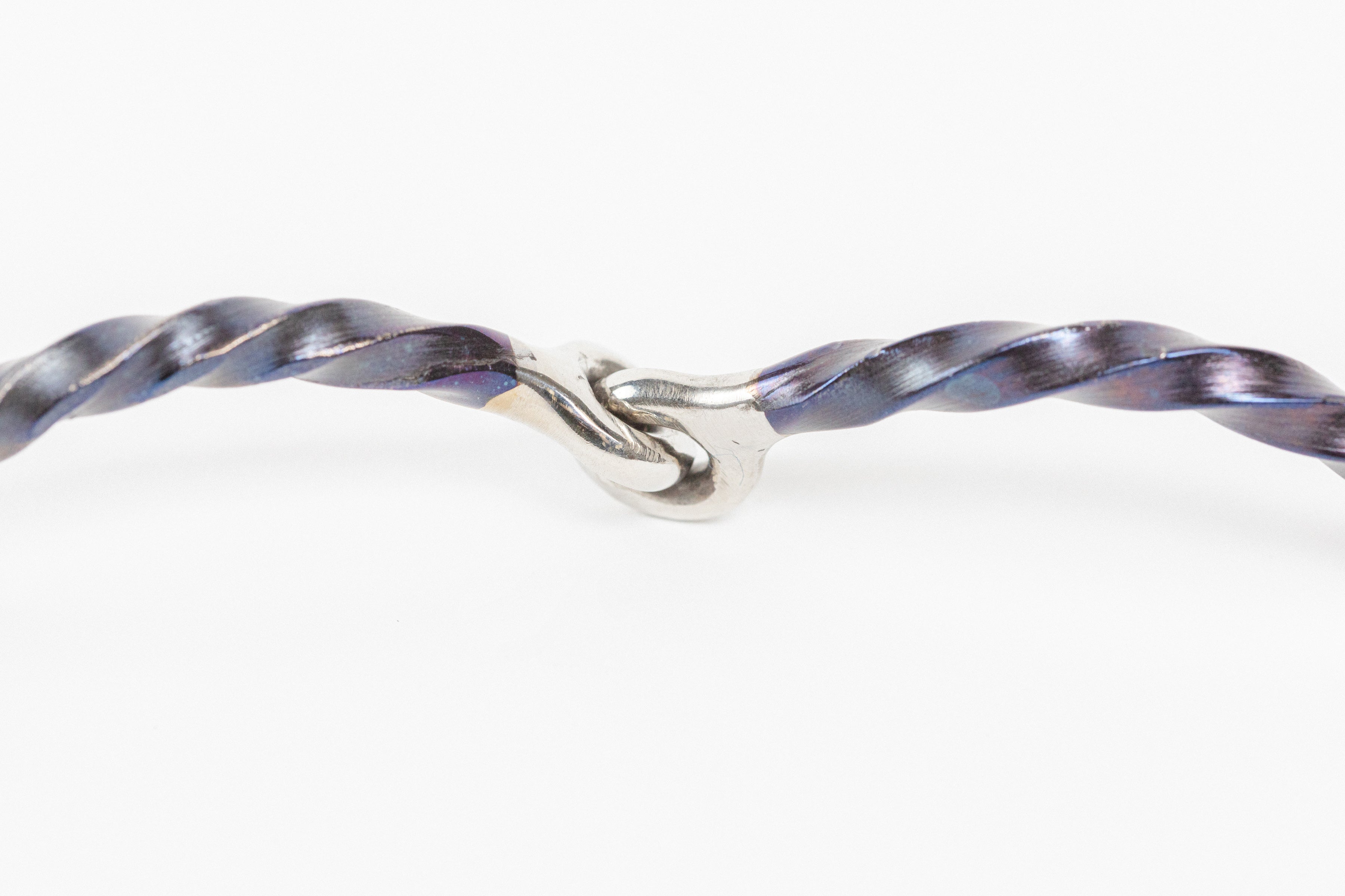 Close-up of the Center Link on a Slow Twist Snaffle Bit