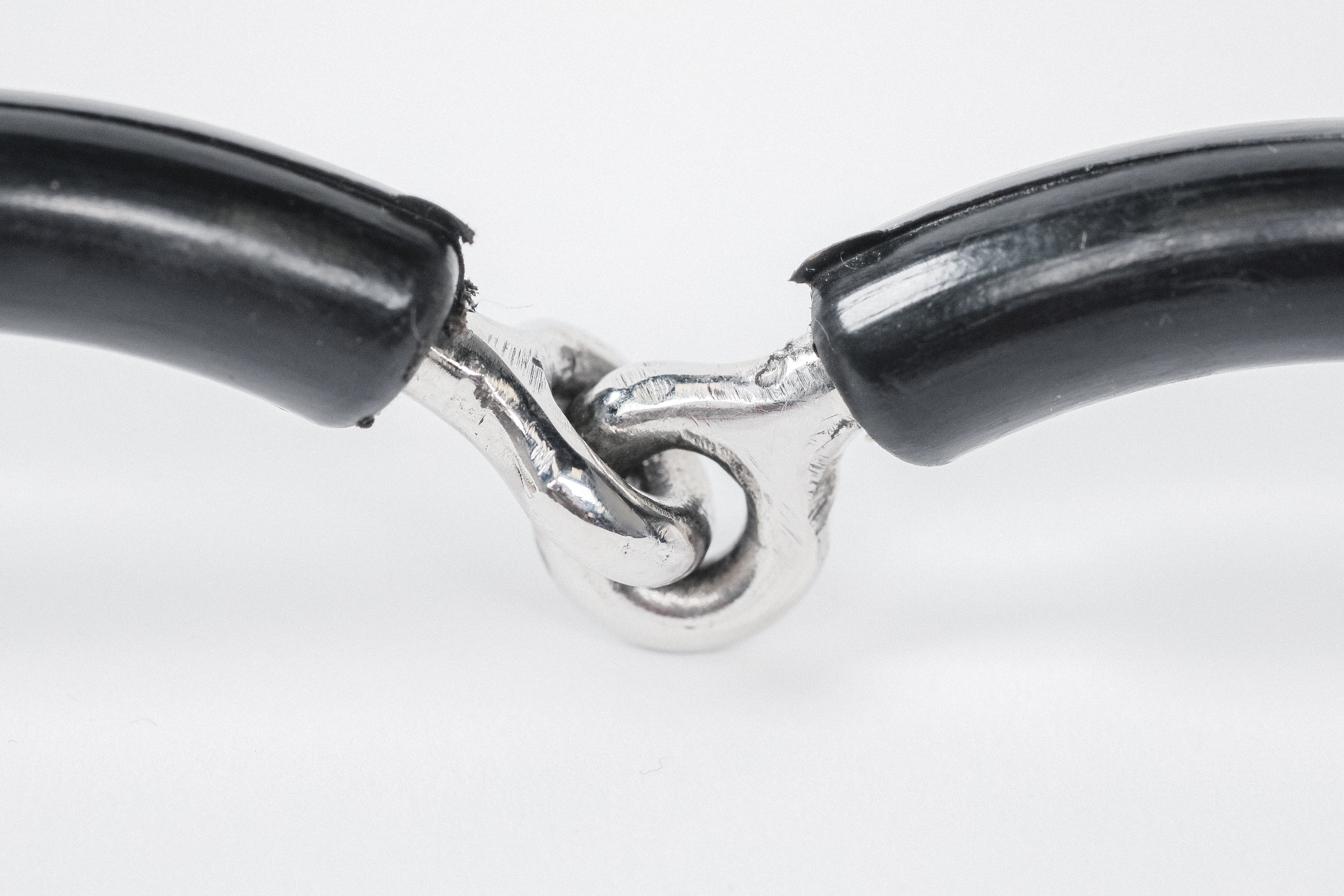 Detailed View of the Joint on a PVC Cast Horse Bit
