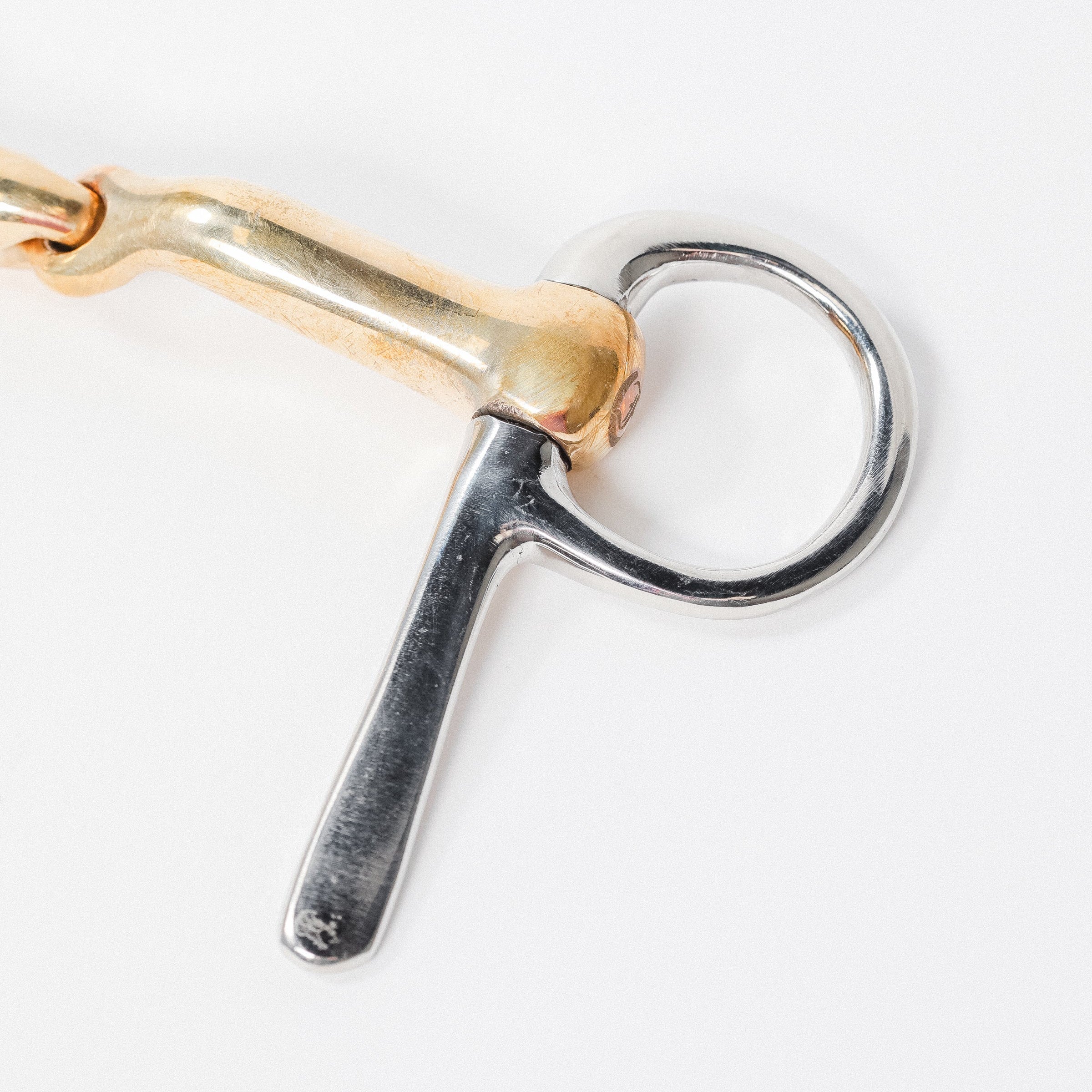 French Link Joint Detail on a Freedman's Driving Snaffle Bit