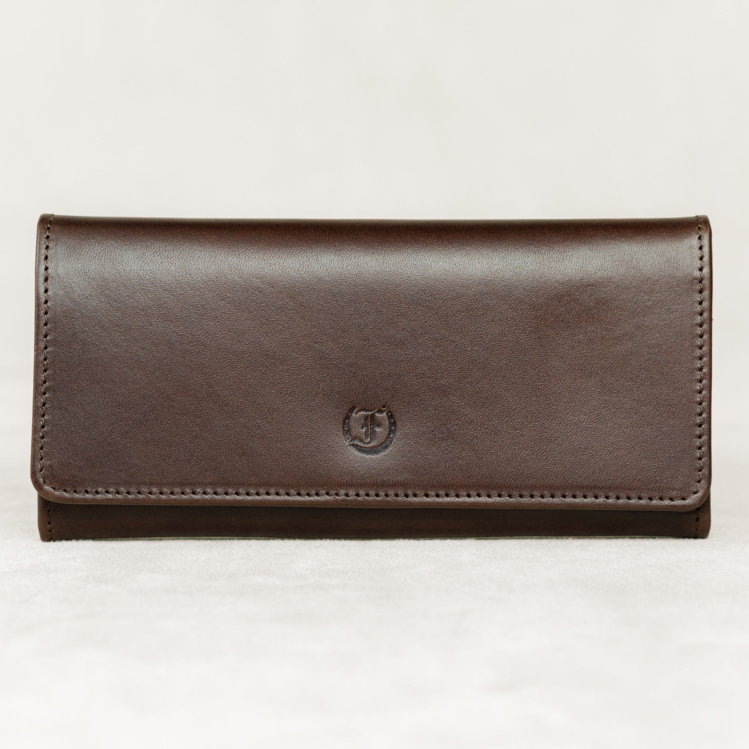 Freedman's Ladies Brown Leather Wallet with Logo Detail