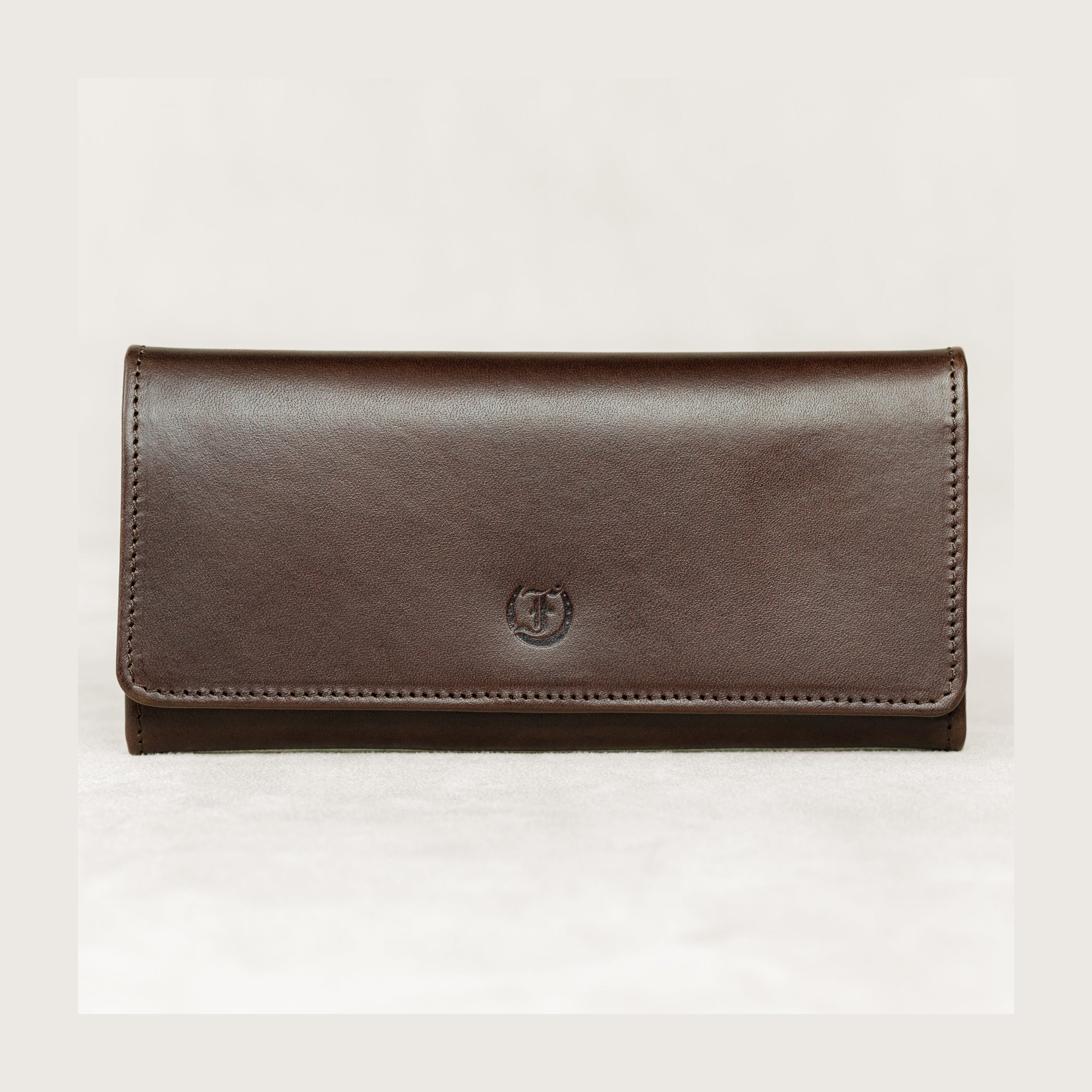Freedman's Ladies Brown Leather Wallet with Logo Detail