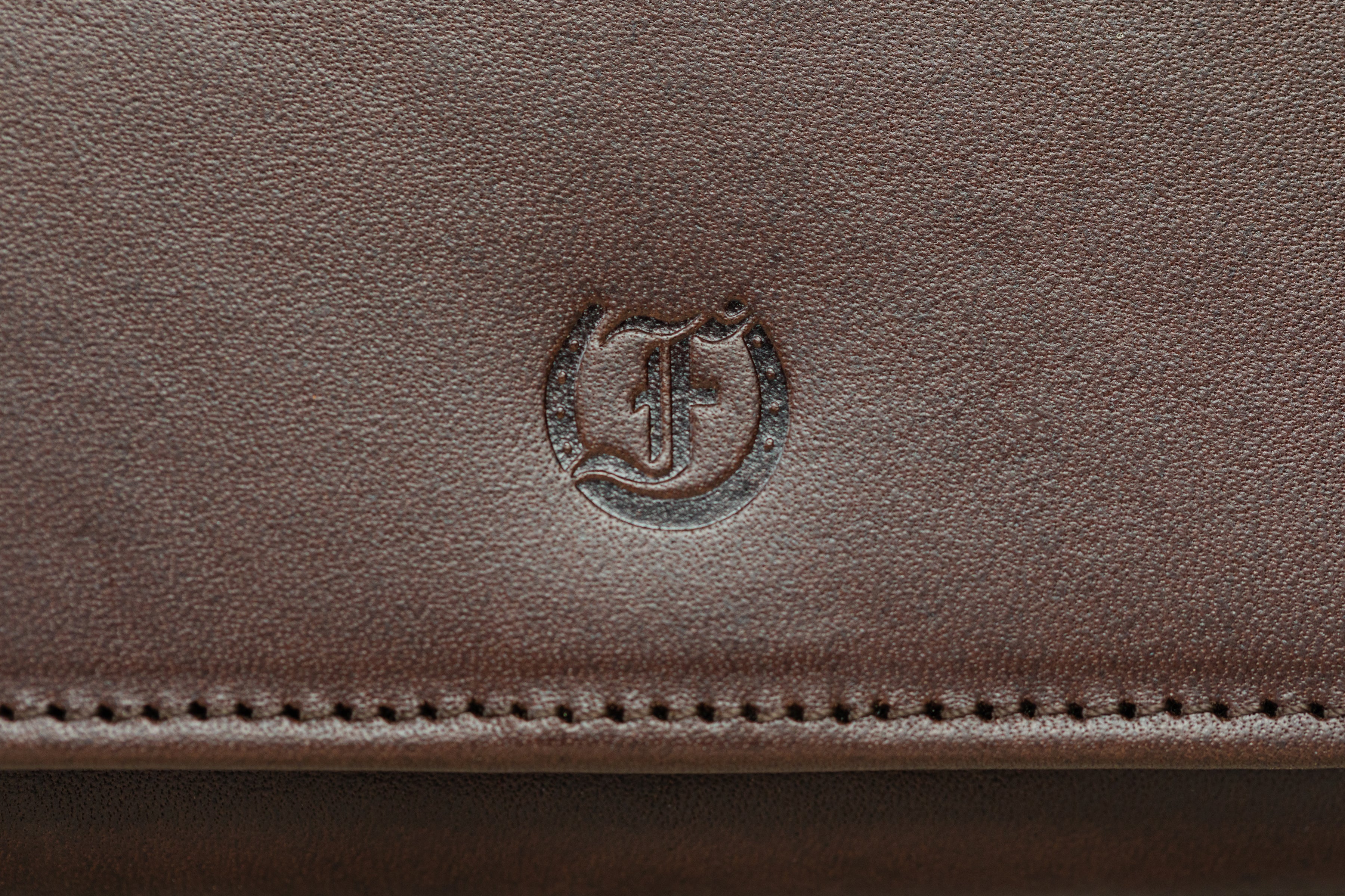 Freedman's Logo on Ladies Brown Leather Wallet