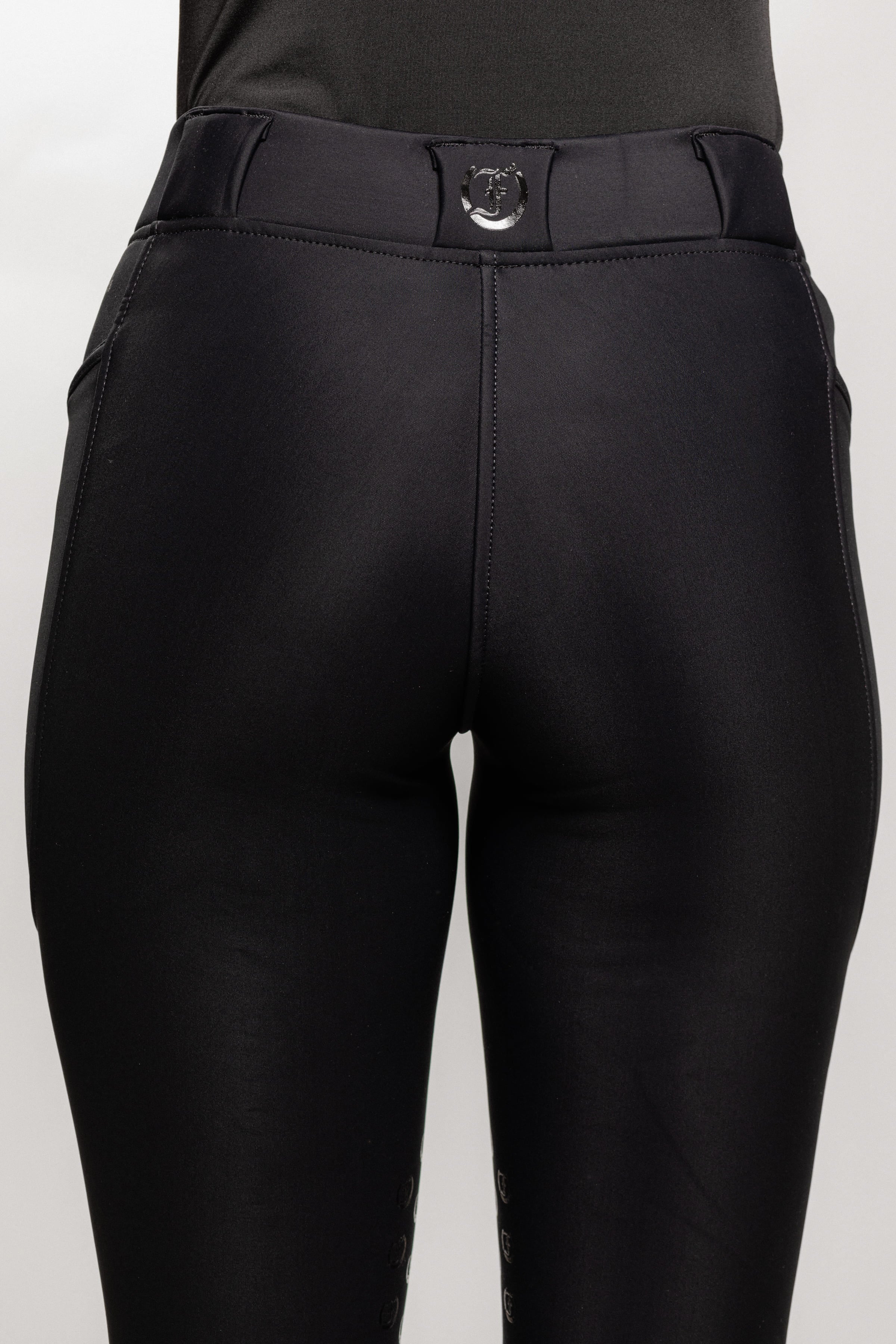 Tous Les Jours Winter Jods in Black – warm, stylish, and designed for equestrian performance. Back View