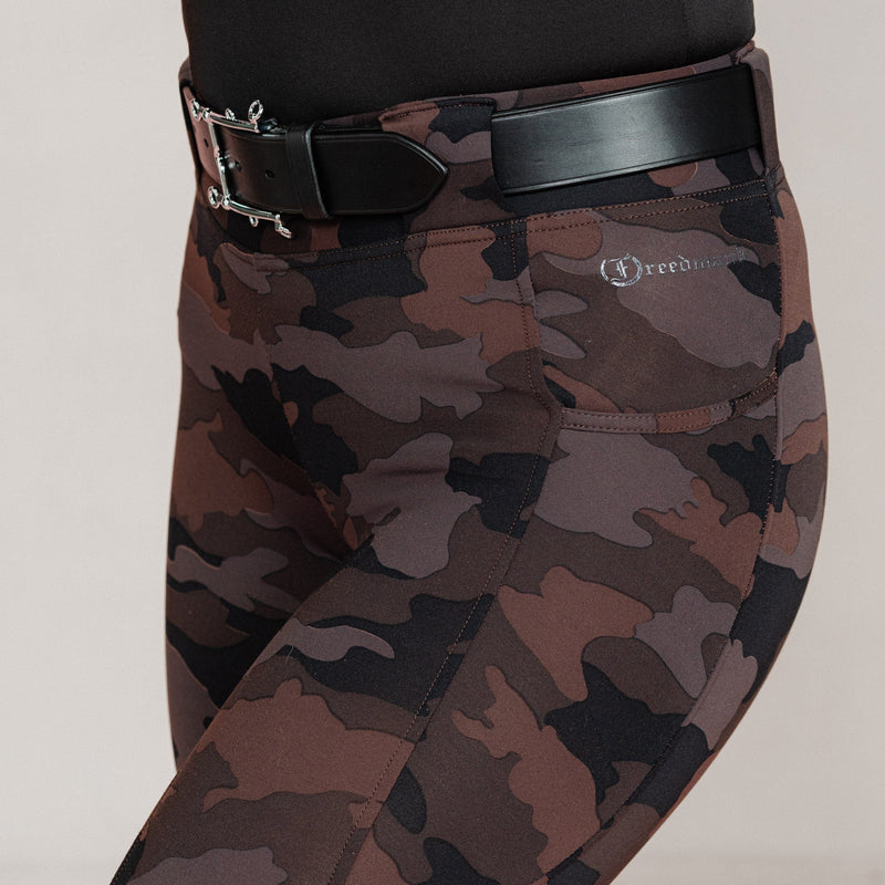 Stylish Tous les Jours Jods - Burgundy  Camo by Freedman's – sleek, comfortable, and perfect for equestrian fashion.