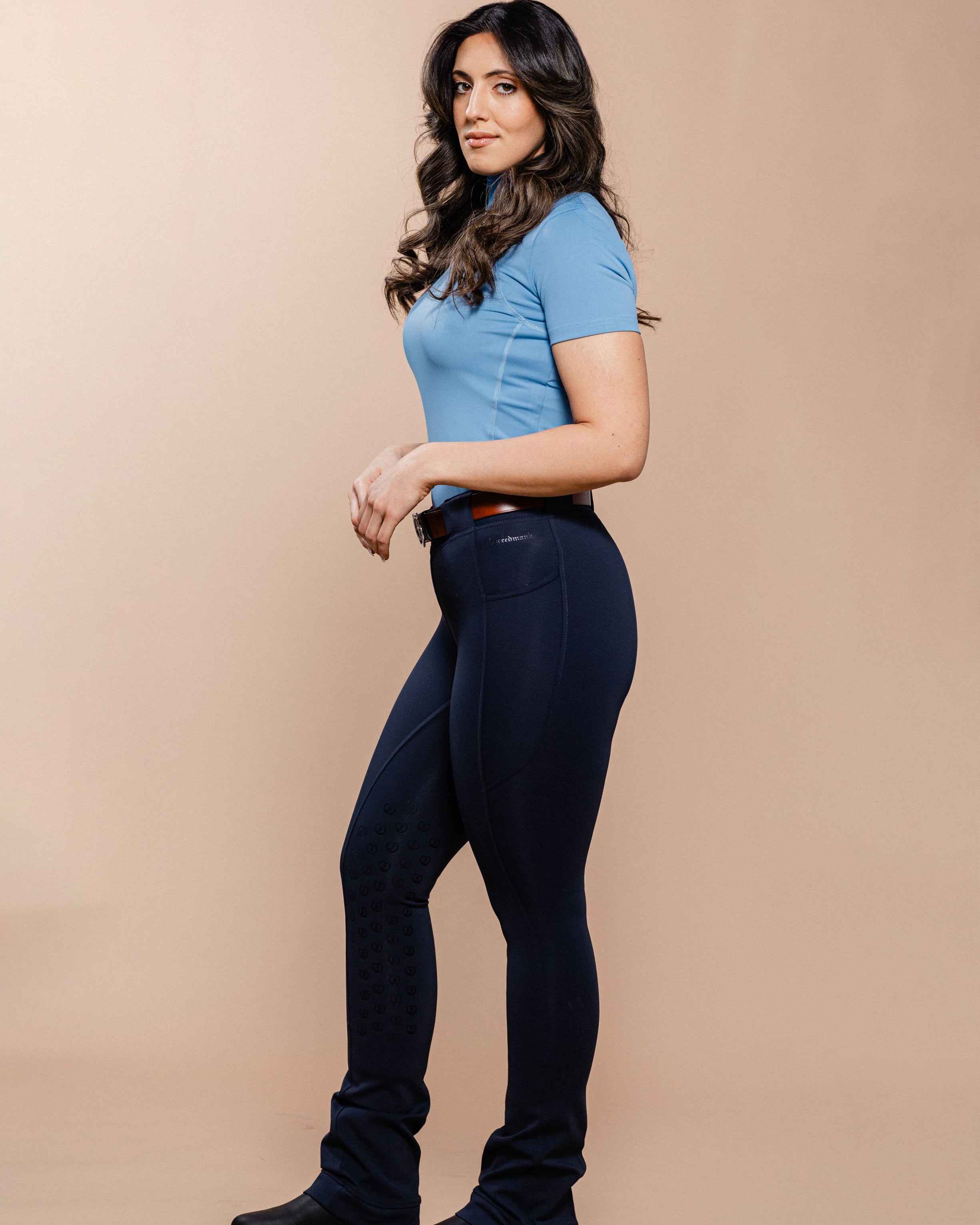 Stylish Tous les Jours Jods - Navy by Freedman's – sleek, comfortable, and perfect for equestrian fashion.
