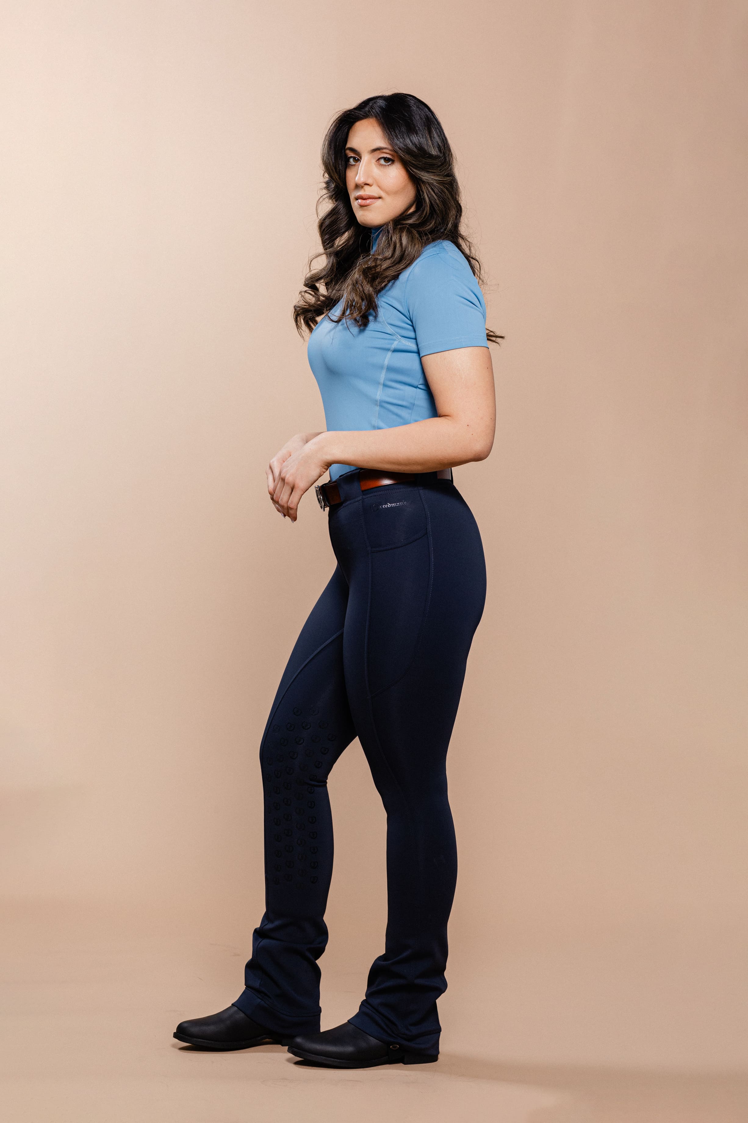 Stylish Tous les Jours Jods - Navy by Freedman's – sleek, comfortable, and perfect for equestrian fashion.