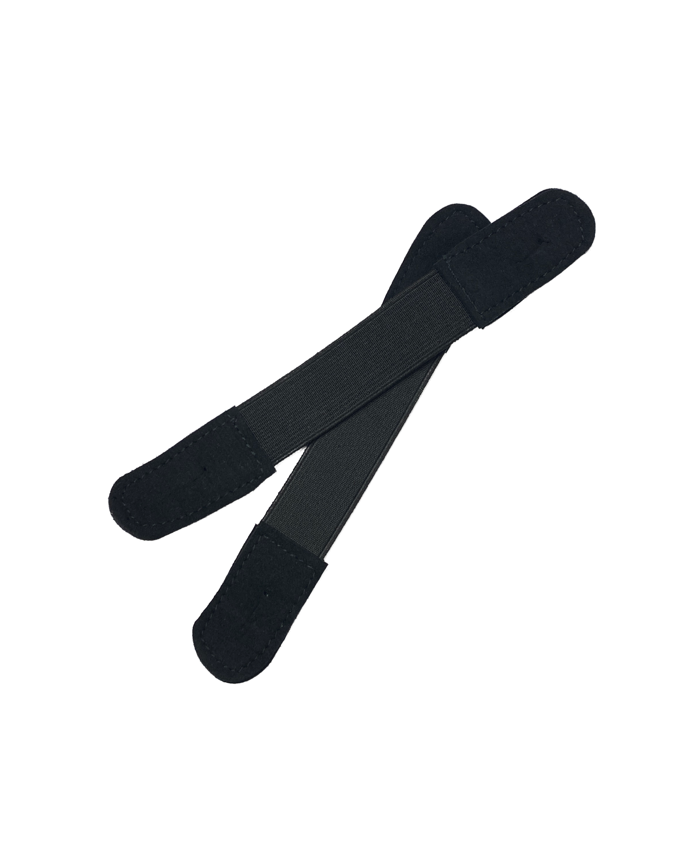 Black elastic jods underpasses, for Tous les Jours brand, shown crossed on white background.