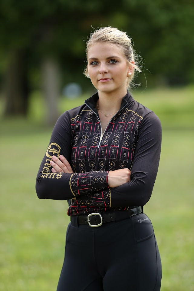 Luna 1/4 Zip Long Sleeve Shirt (Last Call Final Sale)