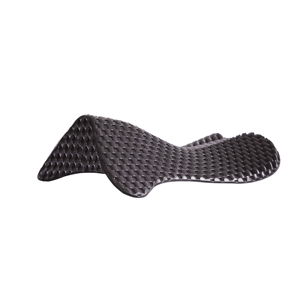 Black Acavallo Respira gel pad with rear riser - silo