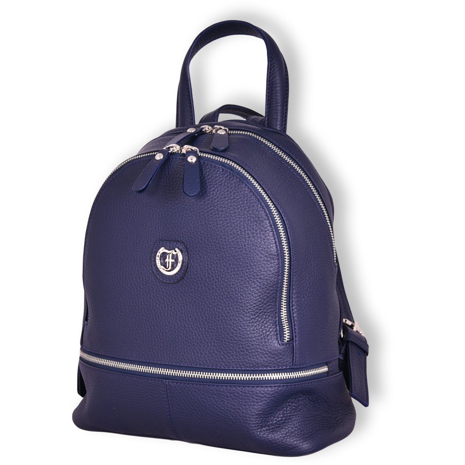 Navy blue Brougham Backpack on a white background.