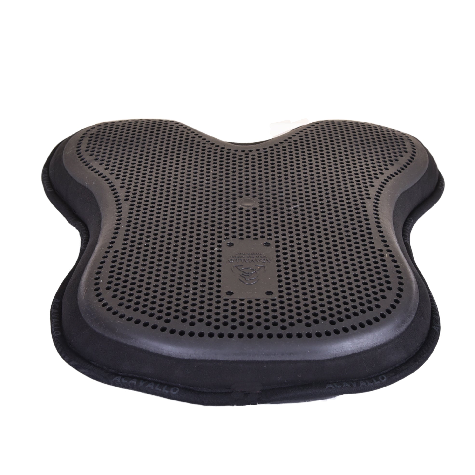 Black Acavallo low back memory foam and gel saddle pad. Silo 5
