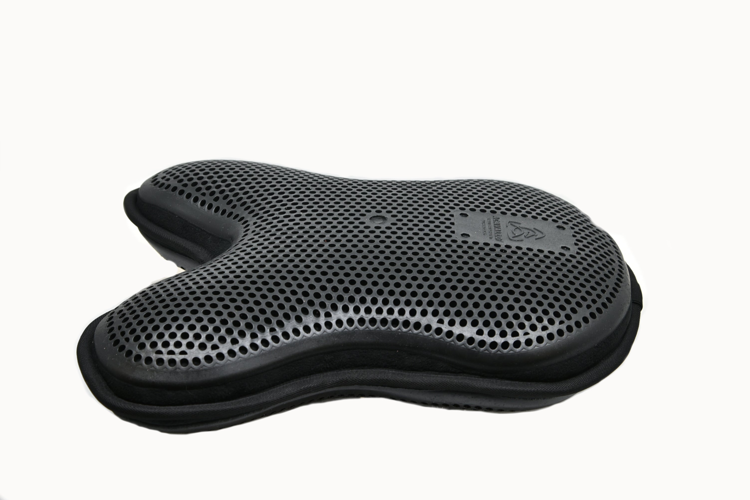 Black Acavallo Extreme Extra Low Back Gel Pad. Silo