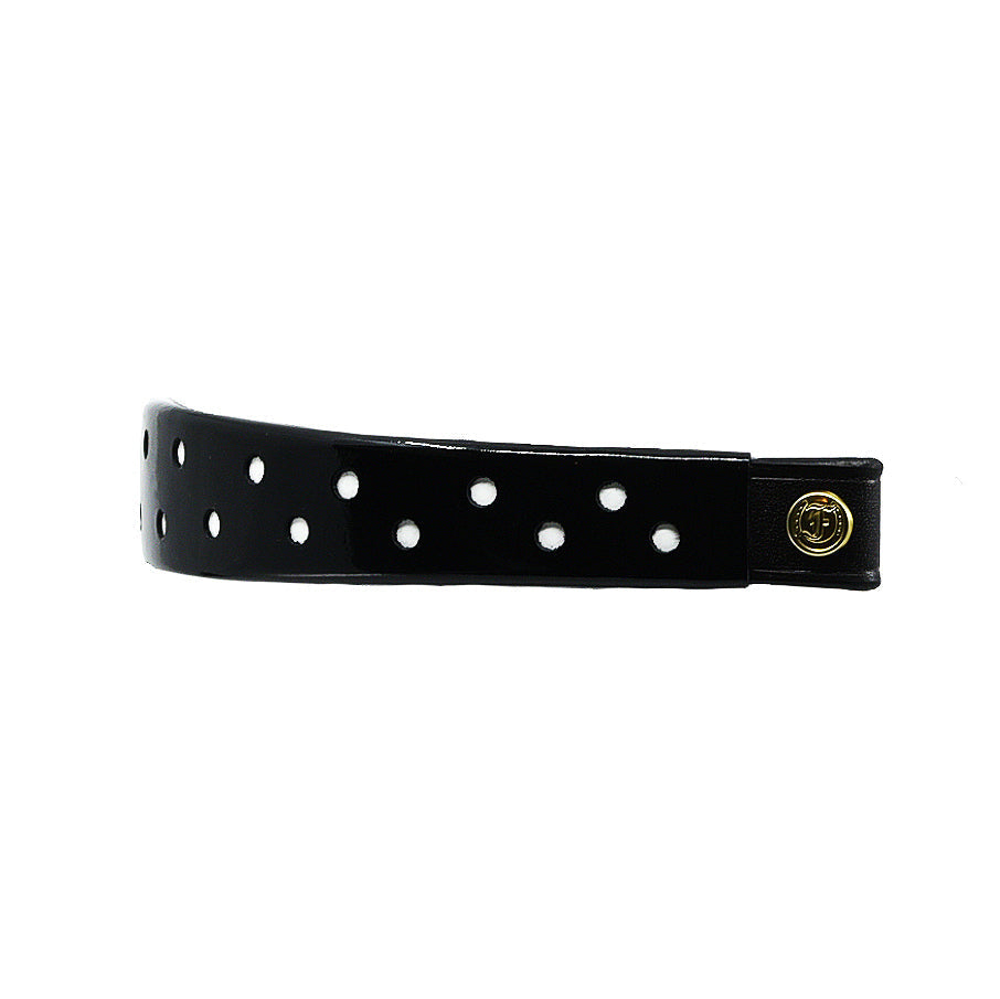 Wide Tapered Browbands with Small White Dots