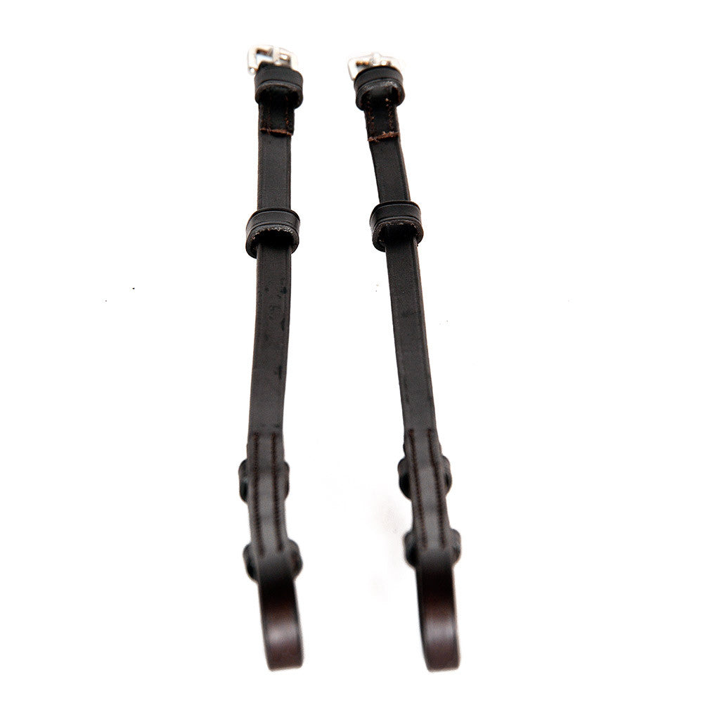 Pair of Bridle Cheeks on a white background.