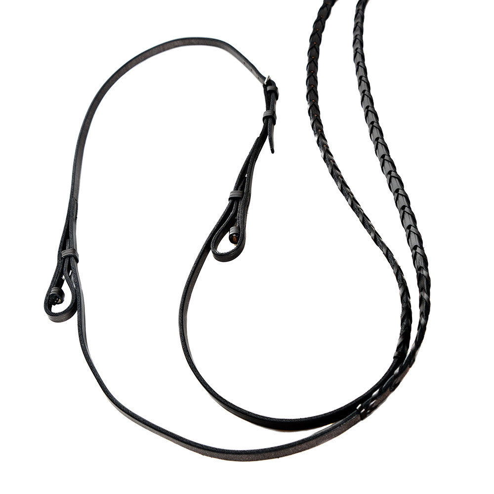 Horse Reins with False Gag Snaffle Attachment