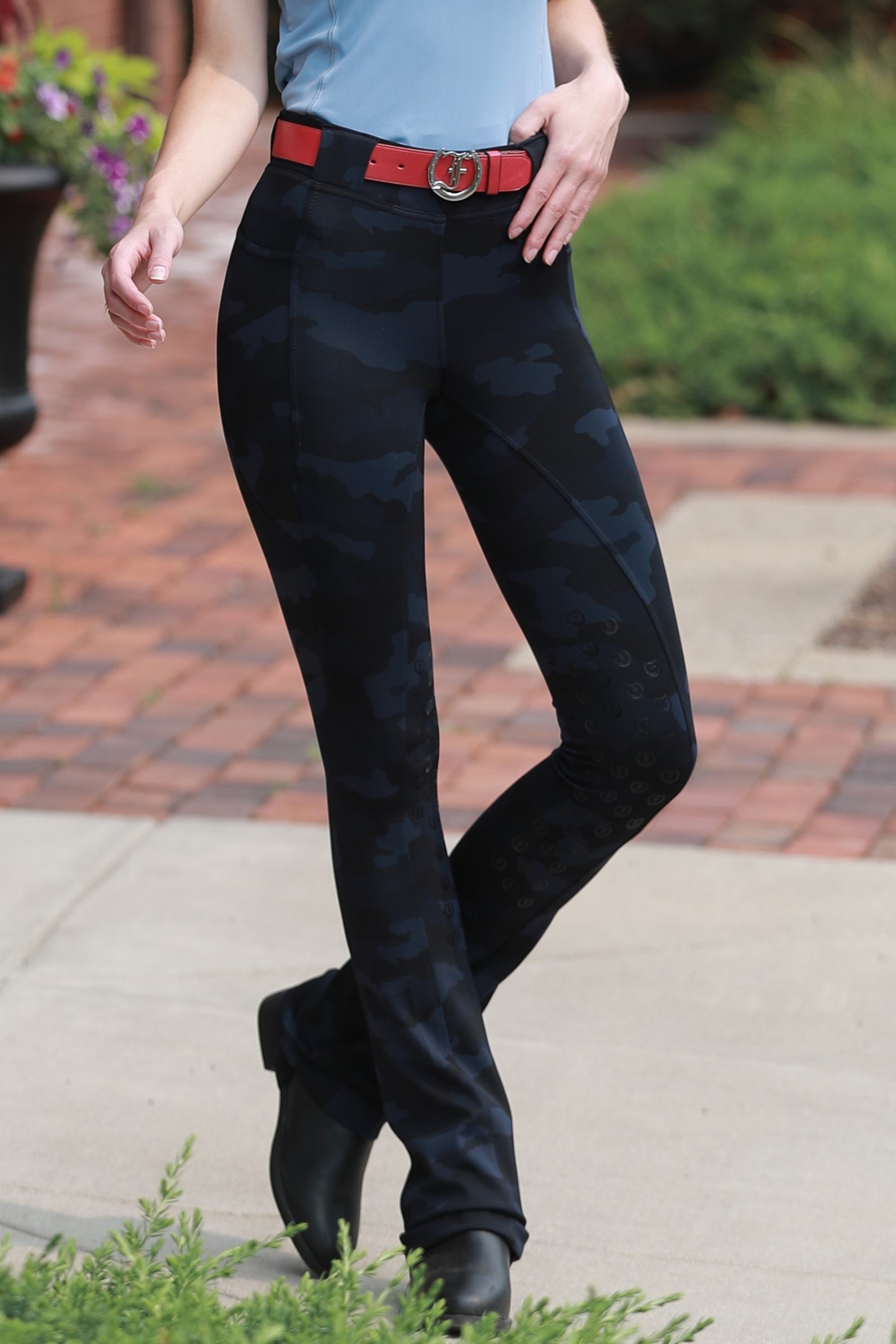 Stylish Tous les Jours Jods - Blue Camo by Freedman's – sleek, comfortable, and perfect for equestrian fashion. 