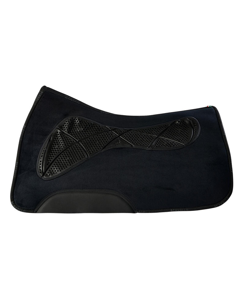 Acavallo Western anatomic pad with synthetic wool lining. SIlo 2