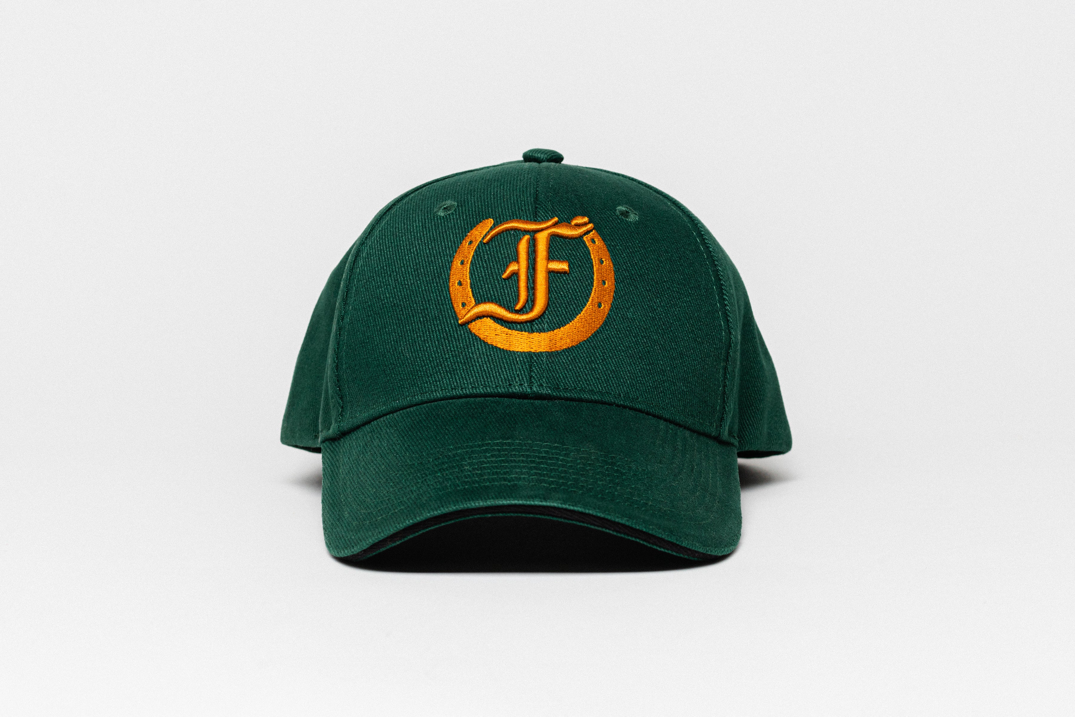 Green Freedman's Signature Ball Cap with Gold Embroidered Logo

