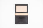 Freedman's Credit Card Holder: Black Leather Wallet, Open View Showing Card Slots and ID Window