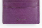 Freedman's Credit Card Holder: Interior View with Multiple Card Slots and Embossed Brand Logo - Purple