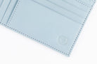 Freedman's Zip Top Wallet: Close-up of Interior Card Slots and Embossed Logo Detail