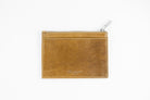 Freedman's Credit Card Zip Top Wallet: Olive Leather Wallet with Zipper Compartment and Card Slots