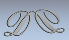 Double D Logo Chrome Custom Browband template.