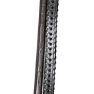Close-up of brown leather Square Fancy Stitched Snaffle Laced Front Reins 5/8" by Freedman's, showing detailed stitching and laced texture on a white background.