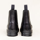 Freedman's Pisgah Jodhpur Boot, black leather, back view showing heel and pull tabs.