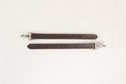 Pair of Brown Leather Shaft Tug Bearer Straps by ACTraining, Snap Hardware, Equestrian Driving Equipment,