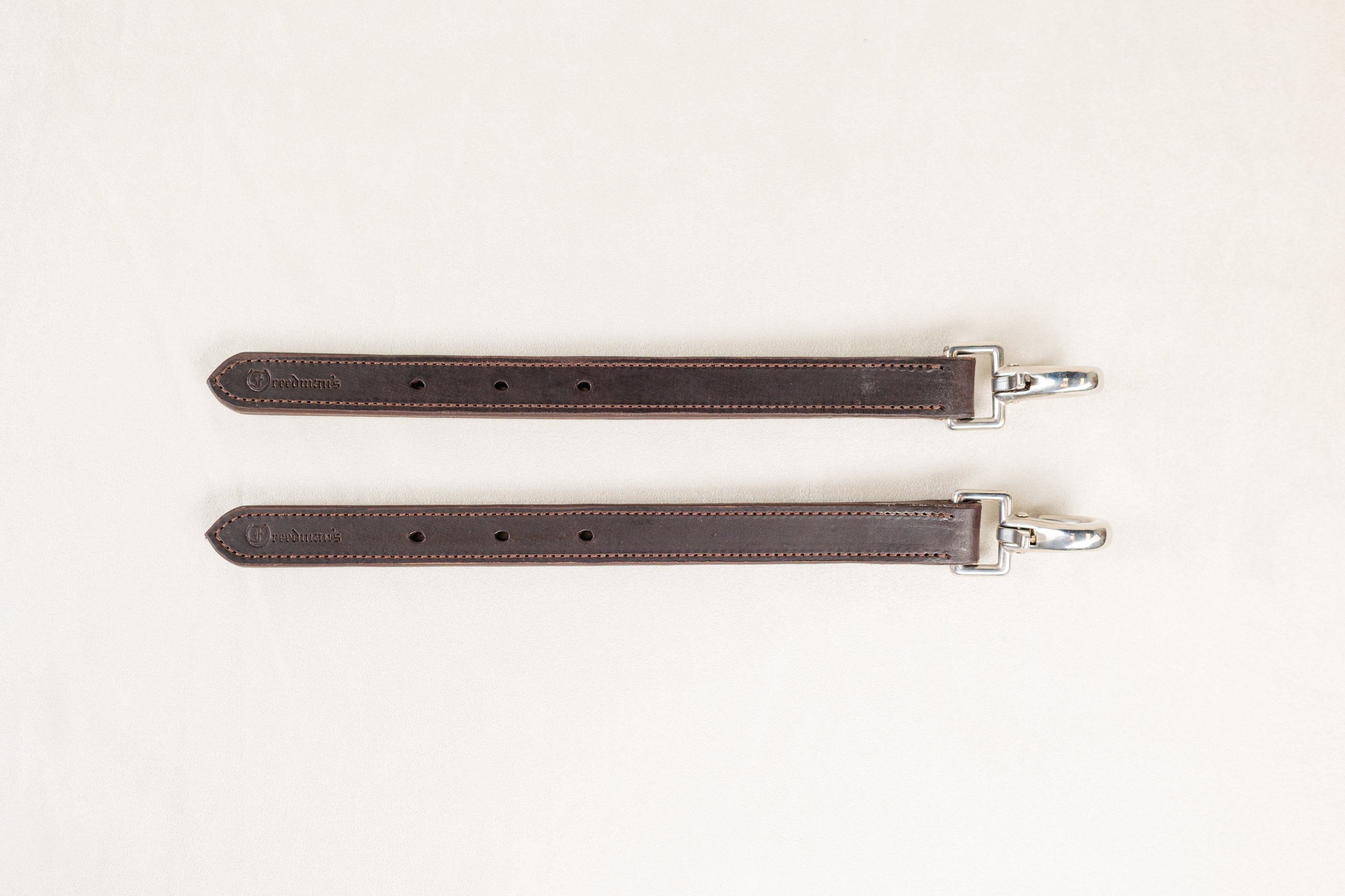 Pair of Brown Leather Shaft Tug Bearer Straps, ACTraining