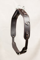 ACTraining Jog Pad with Belly Band, Brown Leather, Padded Design with Metal Rings and Buckles, Horse Training Equipment 