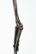 Close-up of Advantage Bridle Crown Cob Size, Showing Leather Straps and Buckle Detail