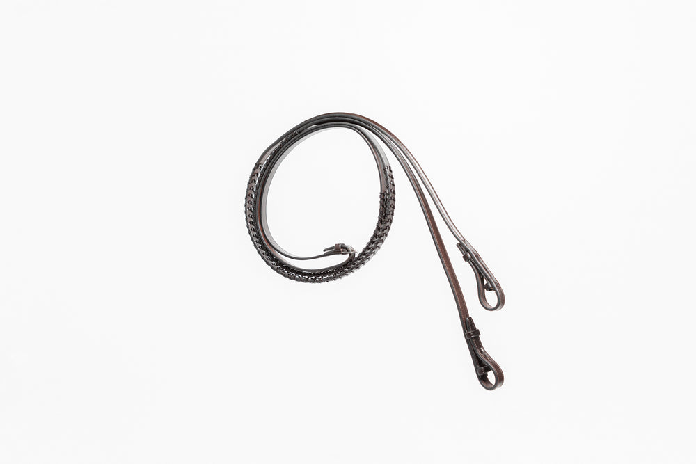 Hunter Laced Raised Front Reins 5/8"