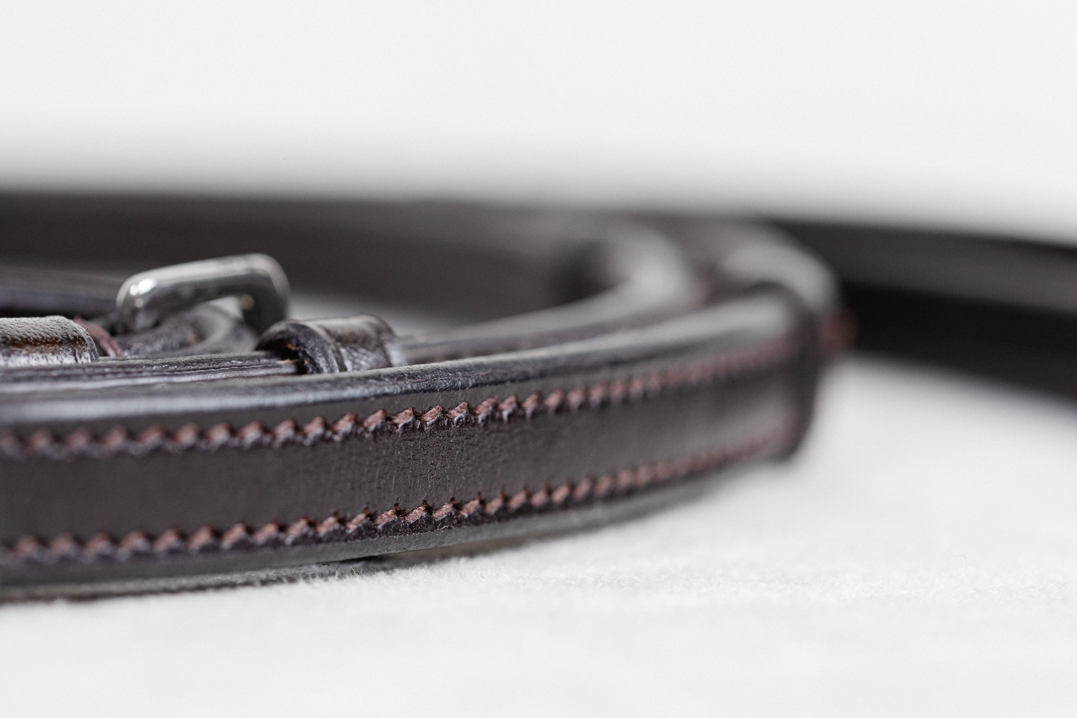 Académie Bridle 1/2" Inside Rubber Ratchet Rein