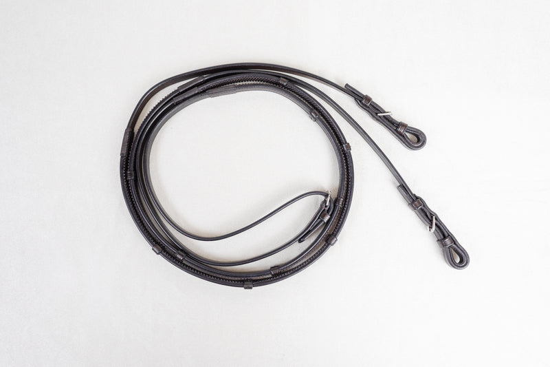 Académie Bridle 1/2" Inside Rubber Ratchet Rein