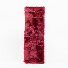 Black Fleece Back Pad by Freedman's, front-view of textured burgundy fabric