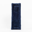 Black Fleece Back Pad by Freedman's, front-view of textured navy blue fabric