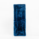 Black Fleece Back Pad by Freedman's, front-view of textured blue fabric