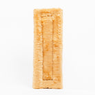 Black Fleece Back Pad by Freedman's, front-view of textured tan fabric