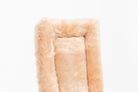 Black Fleece Back Pad by Freedman's, close-up of textured fabric
