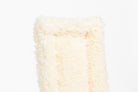 Black Fleece Back Pad by Freedman's, close-up of textured natural fabric
