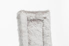 Black Fleece Back Pad by Freedman's, close-up of textured grey  fabric